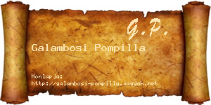 Galambosi Pompilla névjegykártya